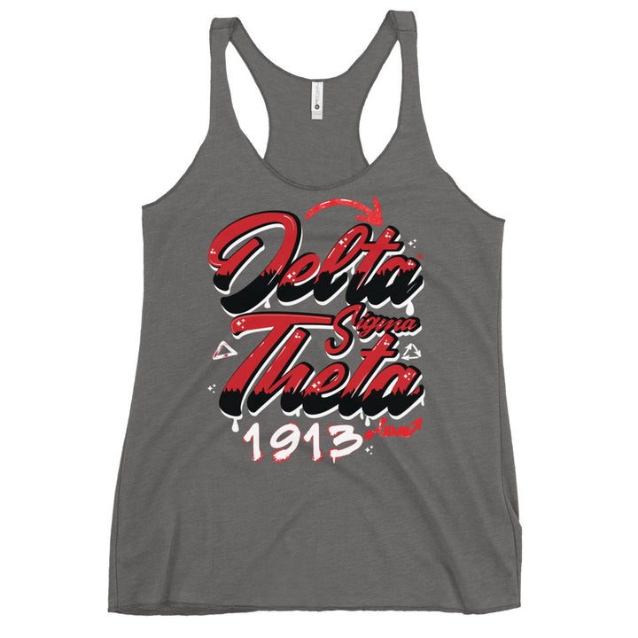 Delta Sigma Theta Graffitt Level UP Women's Racerback Tank