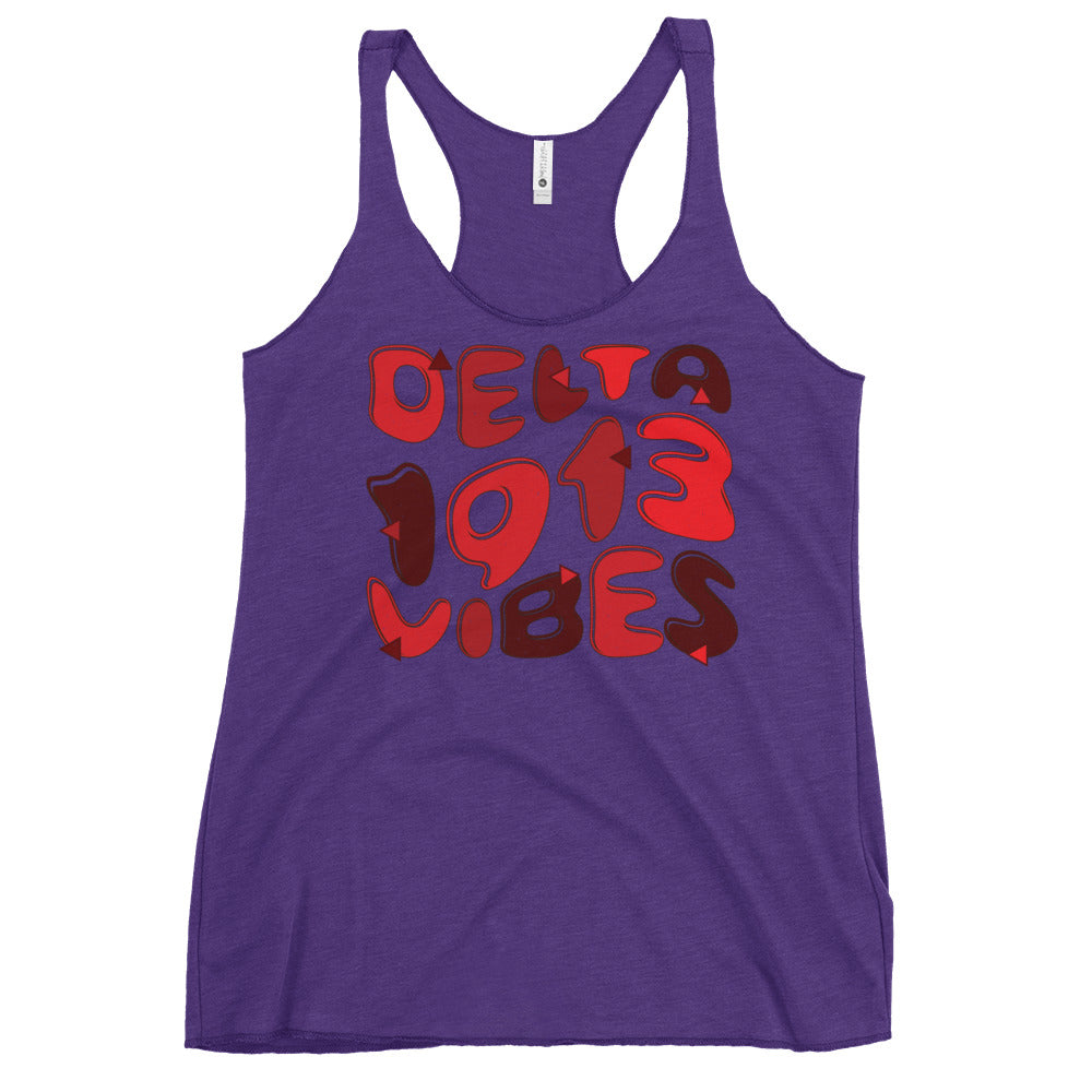 Delta Sigma Theta Vibes Racerback Tank